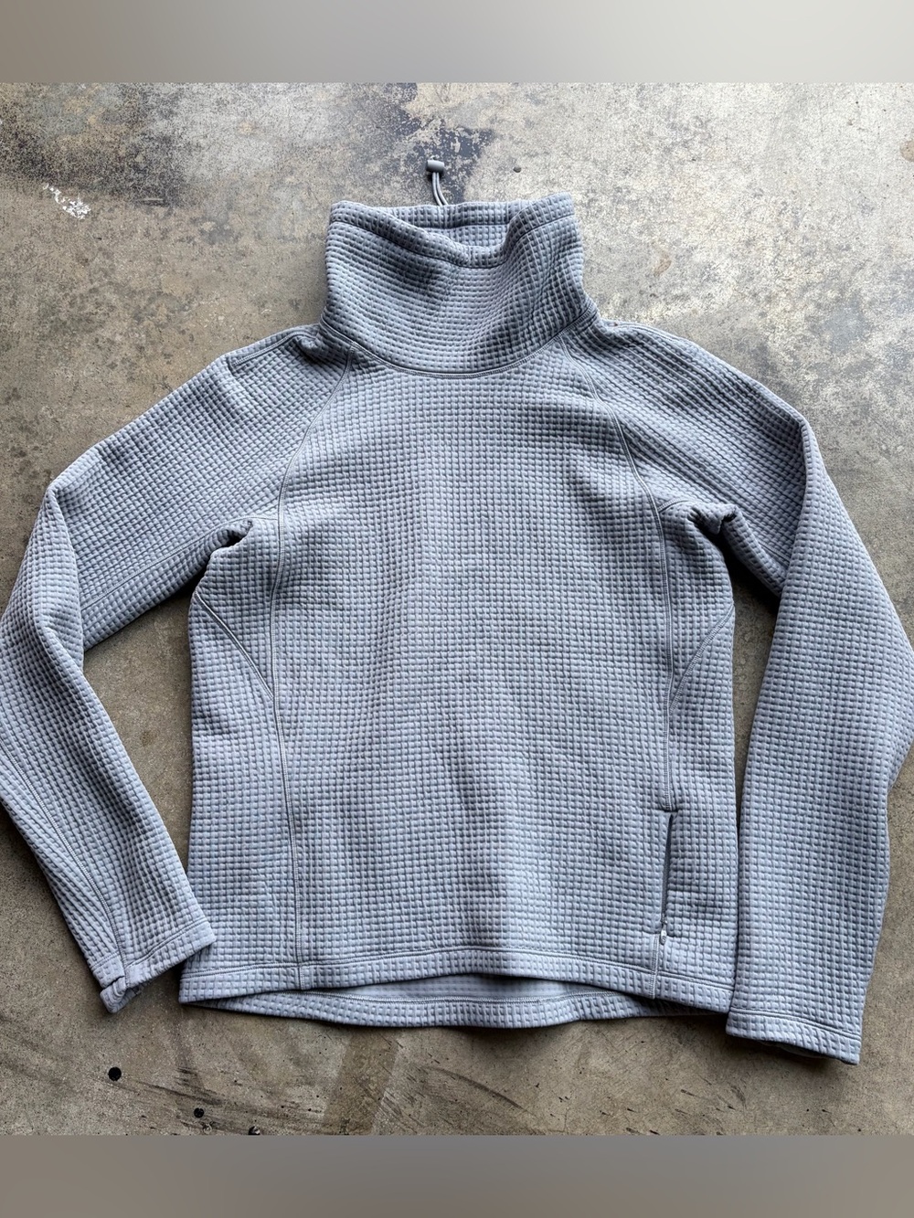 Lululemon Waffle-Knit Funnel-Neck Long-Sleeve Shirt